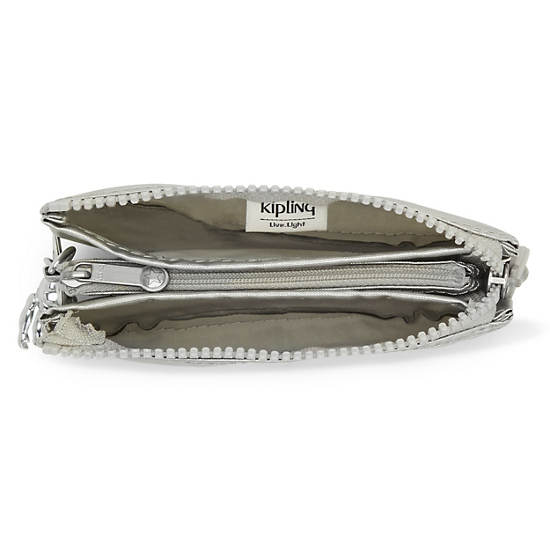 Kipling Creativity Small Metallic Pouch Väska Silver | SE 1106PJ